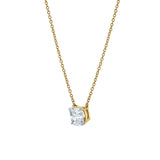 Cushion Chic 14K Yellow Gold Lab Grown Diamond Necklace - 1.00 ct