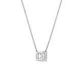 Cushion Chic 14K White Gold Lab Grown Diamond Necklace - 1.50 ct