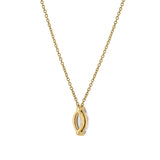 Marquise Muse 14K Yellow Gold Lab Grown Diamond Necklace - 0.75 ct