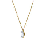 Marquise Muse 14K Yellow Gold Lab Grown Diamond Necklace - 0.75 ct
