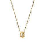 Oval Obsession 14K Yellow Gold Lab Grown Diamond Necklace - 1.50 ct