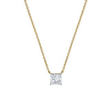 Princess Charm 14K Yellow Gold Lab Grown Diamond Necklace - 1 ct