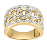 Cubalux 14K Yellow Gold Diamond Ring – 0.75 Ct