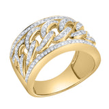 Cubalux 14K Yellow Gold Diamond Ring – 0.75 Ct