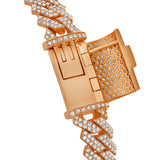 Diamond Link Cuban Bracelet Natural Diamonds (5.60 Cttw) in 10k Rose Gold