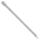 Diamond Link Cuban Bracelet Natural Diamonds (5.60 Cttw) in 10k White Gold