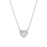 Fiona 14K White Gold Lab Grown Diamond Heart Necklace – 0.75 ct