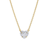 Fiona 14K Yellow Gold Lab Grown Diamond Heart Necklace – 0.75 ct