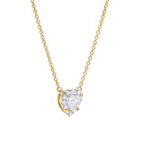 Rumi 14K Yellow Gold Lab Grown Diamond Heart Necklace – 1.25 ct