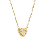 Rumi 14K Yellow Gold Lab Grown Diamond Heart Necklace – 1.25 ct