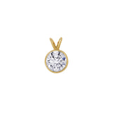 Astral 14K Yellow Gold Round Lab Grown Diamond Pendant - 2.5 Ctw