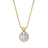 Astral 14K Yellow Gold Round Lab Grown Diamond Pendant - 2.5 Ctw