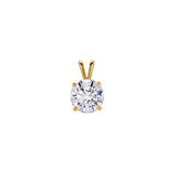 Lucent 14K Yellow Gold Round Lab Grown Diamond Pendant - 2.5 Ctw