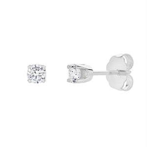 Seraph 0.2 Ct TW Lab Grown Round Diamond Studs 14K White Gold Earrings