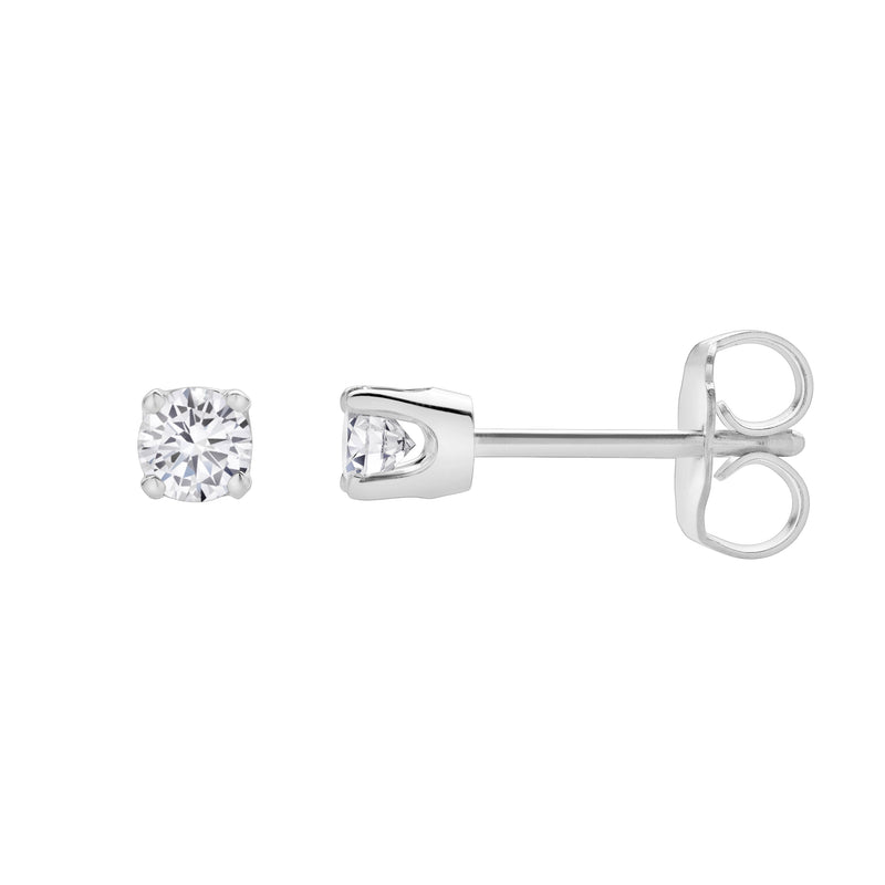 Seraph 14K Gold Lab Grown Round Solitaire Diamond Earrings - 0.2 Ct