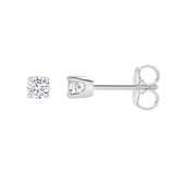 Seraph 14K White Gold Lab Grown Round Solitaire Diamond Earrings - 0.25 Ct