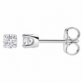 Seraph 0.35 Ct TW Lab Grown Round Diamond Studs 14K White Gold Earrings