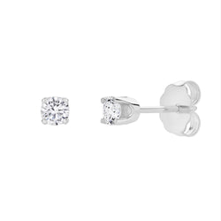 Seraph 14K Gold Lab Grown Round Solitaire Diamond Earrings - 0.35 Ct