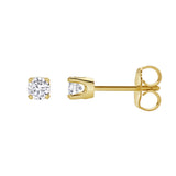 Seraph 14K Yellow Gold Lab Grown Round Solitaire Diamond Earrings - 0.35 Ct