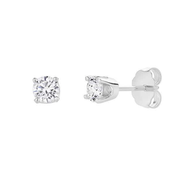 Seraph 14K Gold Lab Grown Round Solitaire Diamond Earrings - 0.41 Ct