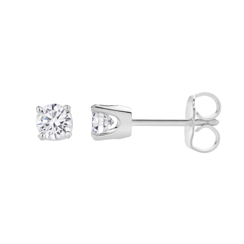 Seraph 14K Gold Lab Grown Round Solitaire Diamond Earrings - 0.41 Ct