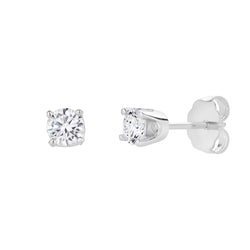 Seraph 14K Gold Lab Grown Round Solitaire Diamond Earrings - 0.5 Ct