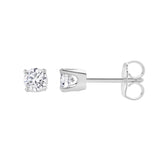 Seraph 14K White Gold Lab Grown Round Solitaire Diamond Earrings - 0.5 Ct