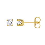 Seraph 14K Yellow Gold Lab Grown Round Solitaire Diamond Earrings - 0.5 Ct