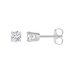 Seraph 14K Gold Lab Grown Round Solitaire Diamond Earrings - 0.6 Ct