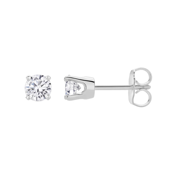 Seraph 14K Gold Lab Grown Round Solitaire Diamond Earrings - 0.6 Ct