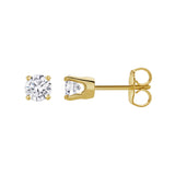 Seraph 14K Yellow Gold Lab Grown Round Solitaire Diamond Earrings - 0.6 Ct