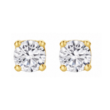 Seraph 0.60 Ct TW Lab Grown Round Diamond Studs 14K Yellow Gold Earrings