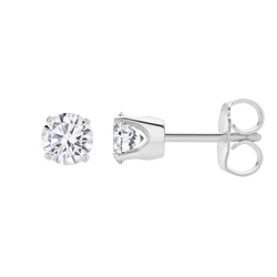 Seraph 14K Gold Lab Grown Round Solitaire Diamond Earrings - 0.75 Ct