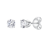 Seraph 2 Ct TW Lab Grown Round Diamond Studs 14K White Gold Earrings