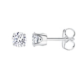 Seraph 2 Ct TW Lab Grown Round Diamond Studs 14K White Gold Earrings