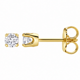 Seraph 2 Ct TW Lab Grown Round Diamond Studs 14K Yellow Gold Earrings