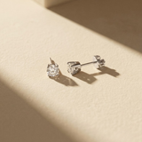 Seraph 0.35 Ct TW Lab Grown Round Diamond Studs 14K White Gold Earrings
