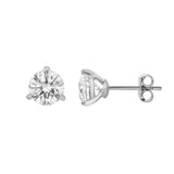 Ellipse 14K White Gold Lab Grown Round Solitaire Diamond Earrings - 2 Cts