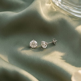 Ellipse 2 Ct TW Lab Grown Round Diamond Studs Martini 14K White Gold Earrings