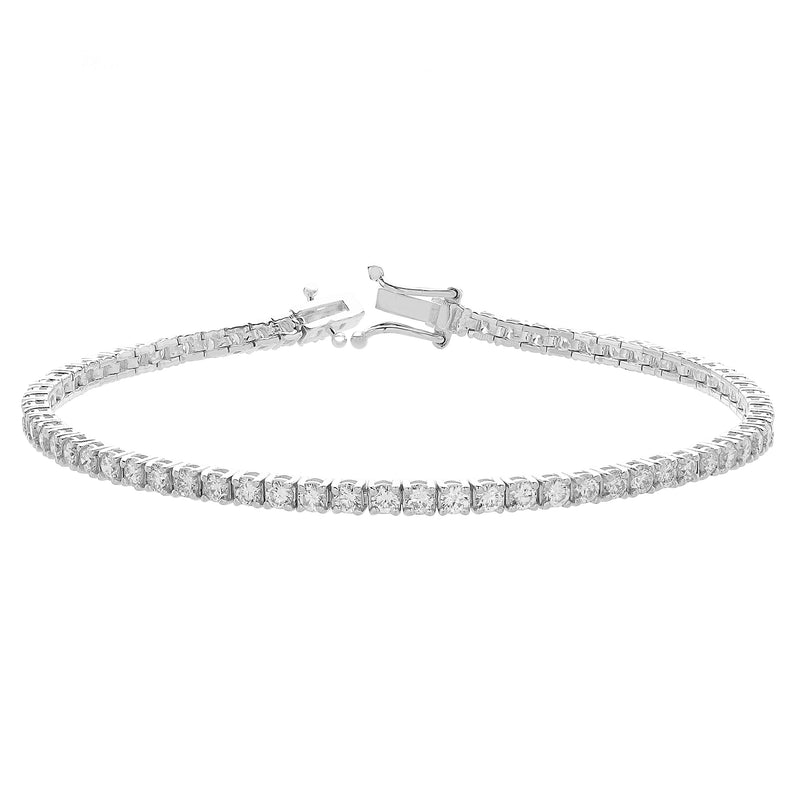 LMJ LoveGrown 10K White Gold Lab Grown Diamond Tennis Bracelets - 3.36 Cts