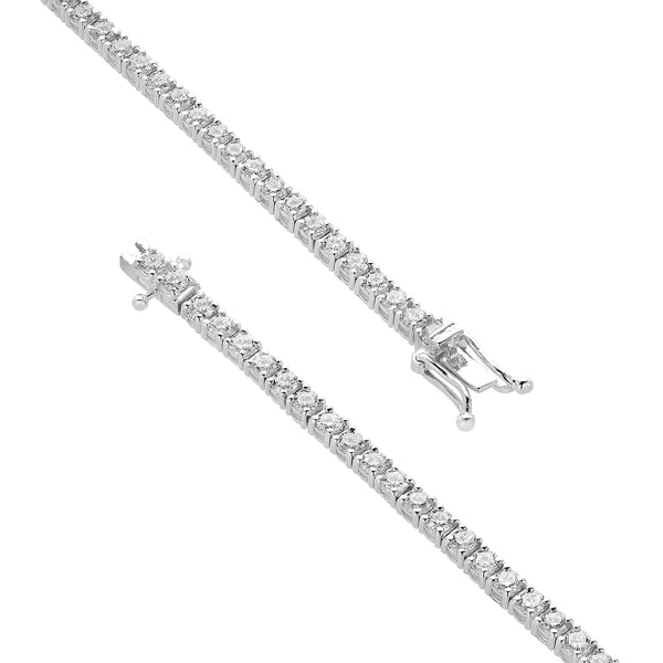 LMJ LoveGrown 10K White Gold Lab Grown Diamond Tennis Bracelets - 3.36 Cts