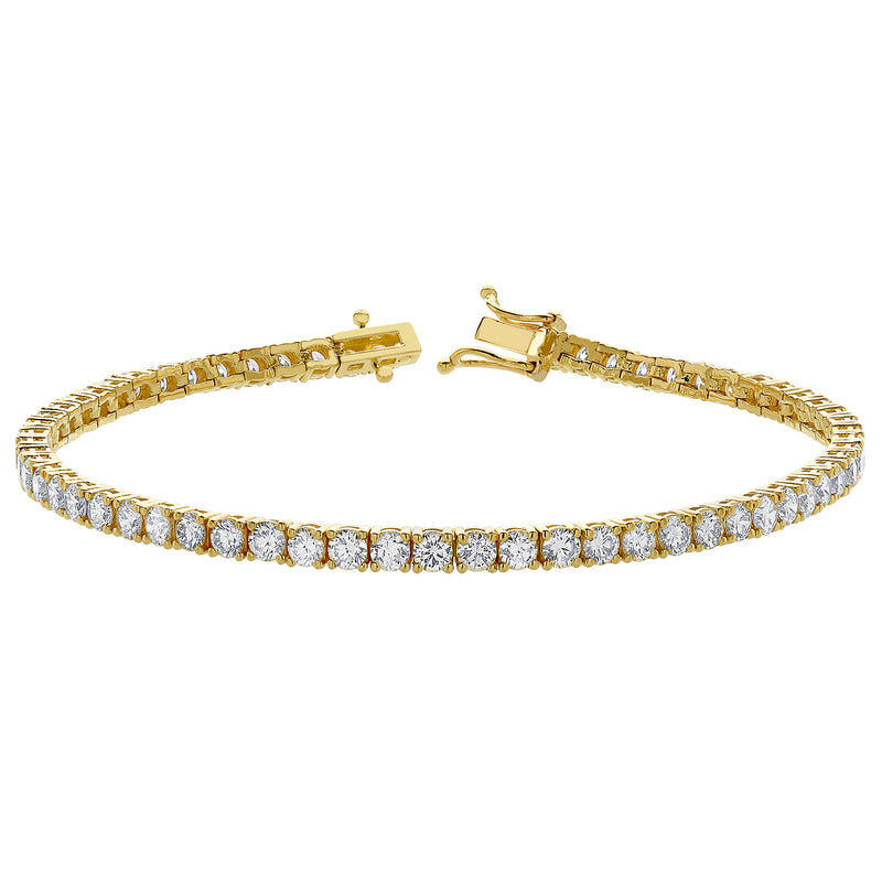 LMJ LoveGrown 10K Yellow Gold Lab Grown Diamond Tennis Bracelets - 5.29 Cts