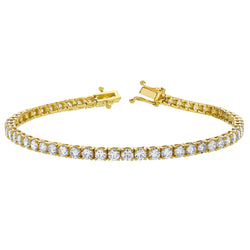 LMJ LoveGrown 10K Yellow Gold Lab Grown Diamond Tennis Bracelets - 5.49 Cts