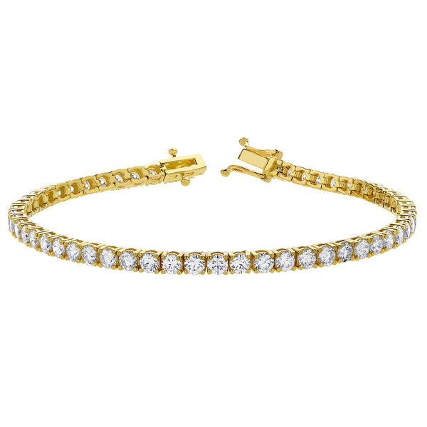 LMJ LoveGrown 10K Yellow Gold Lab Grown Diamond Tennis Bracelets - 6.02 Cts