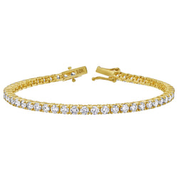 30Luv 10K Yellow Gold Lab Grown Diamond Tennis Bracelet - 3.2mm