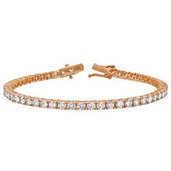 15Luv 10K Rose Gold Lab Grown Diamond Tennis Bracelets - 6 Carats