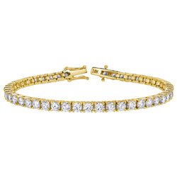 30Luv 10K Yellow Gold Lab Grown Diamond Tennis Bracelet - 4mm