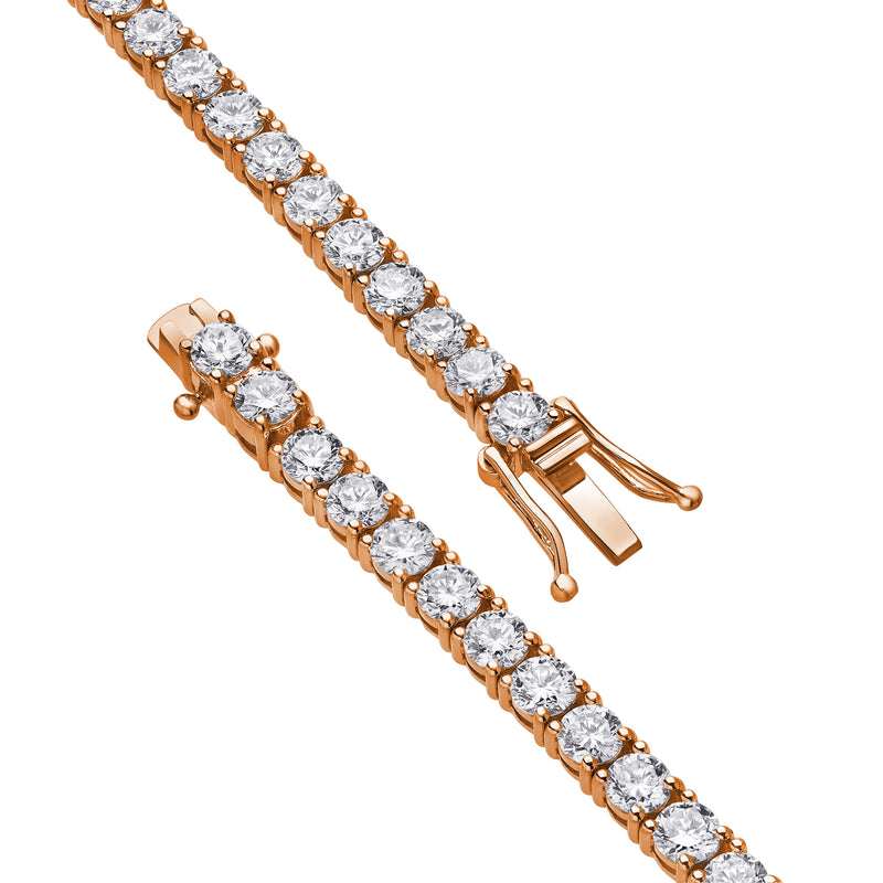 15Luv 10K Rose Gold Lab Grown Diamond Tennis Bracelets - 12.3 Carats