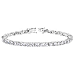 15Luv 10K White Gold Lab Grown Diamond Tennis Bracelets - 11.16 Carats