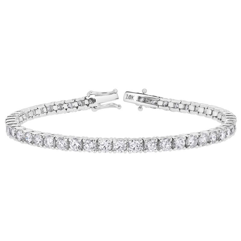 15Luv 10K White Gold Lab Grown Diamond Tennis Bracelets - 11.16 Carats